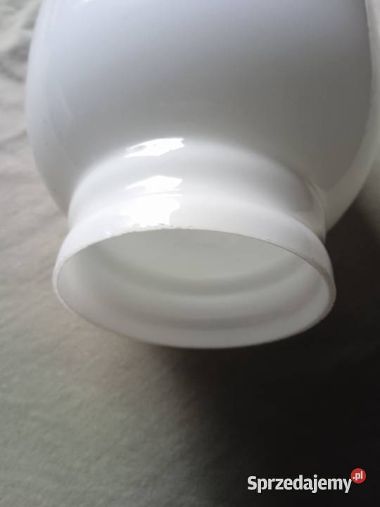 Klosz do lampy z białego szkła warstwowego Koźminek