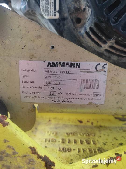 Zagęszczarka Amman APF1240 69 2014r Zbylitowska Góra