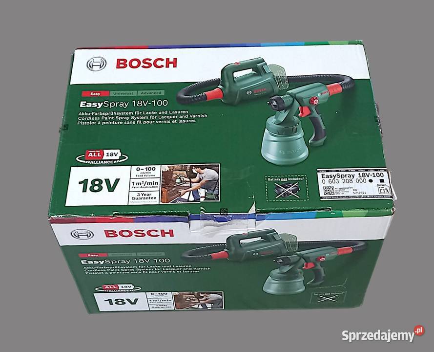 Bosch pistolet natryskowy easyspray 18v100 Pozostałe sprzedam
