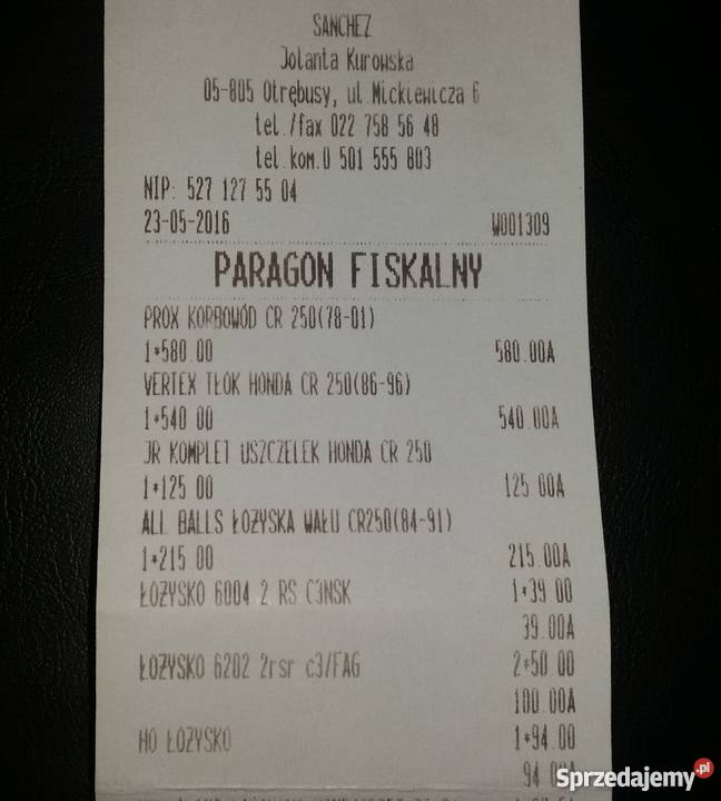 Honda CR 250 2t Silnik moduł sterujący wiazka Pabianice