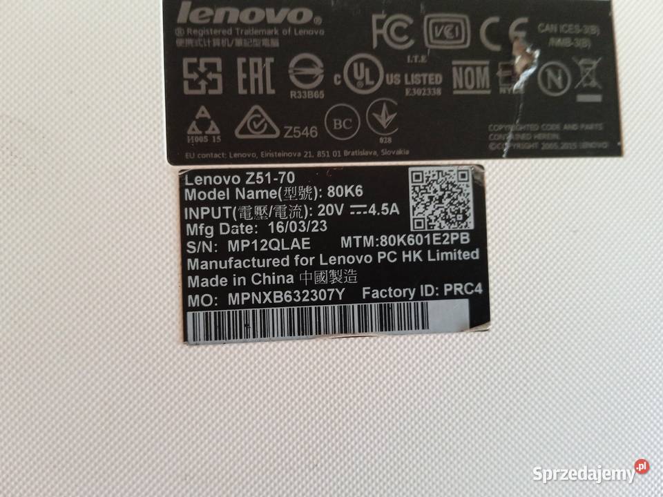 Laptop Lenovo Z5170