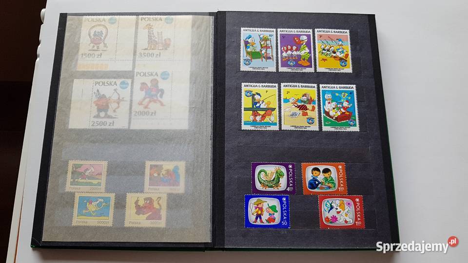 Zestaw 154 znaczków bajki myszka Mickey Disney śląskie Dąbrowa Górnicza