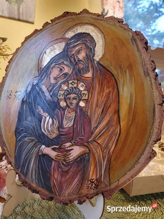 Obraz ręcznie malowany ŚwRodzina Obrazki i obrazy Strzyżów