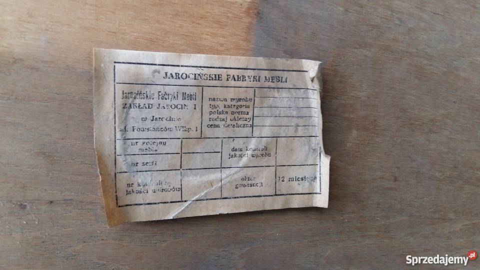 Stolik z epoki PRL produkcja Jarocin 086 75cm wielkopolskie Kościan