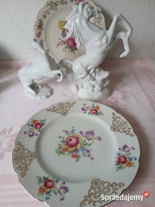 Porcelanowe patery sygnowane Bavaria Porcelana i szkło Gorlice