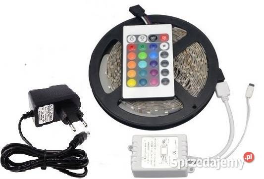Zestaw taśma LED RGB pilot