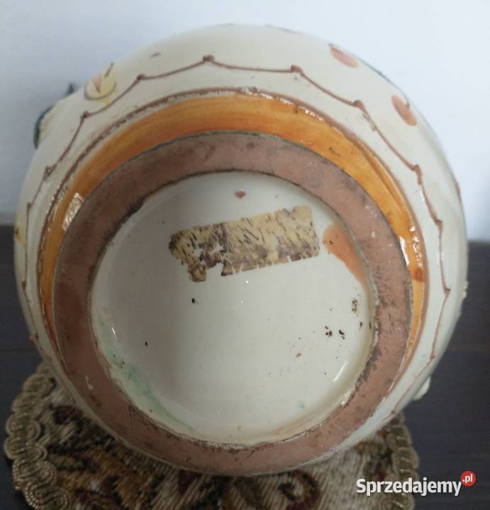 Dzbanek ceramiczny włoski ręczna robota Krotoszyn