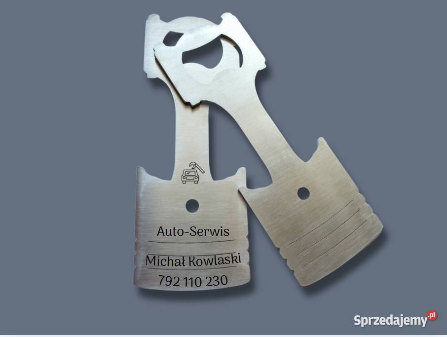 Otwieracz w kształcie tłoka samochodowego ze Chynów