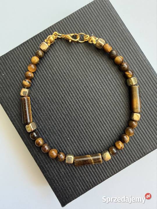 Bransoletka z kamieni naturalnych tygrysiego oka Łomża