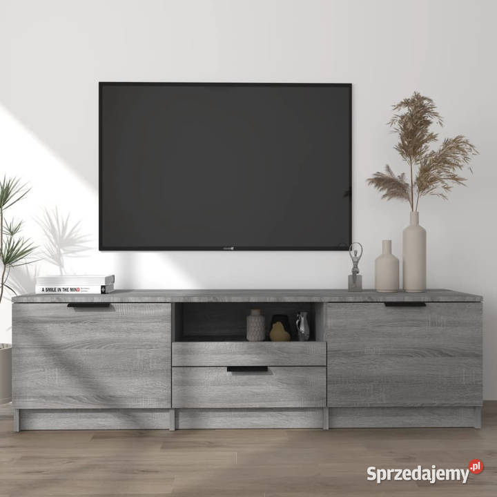 Szafka pod telewizor szary dąb sonoma 140x35x40 mazowieckie Warszawa