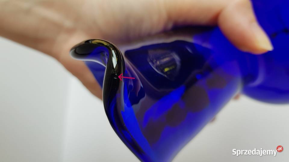 Kobaltowy dzbanek dzban Fiedorowicz Ząbkowice Dąbrowa Górnicza