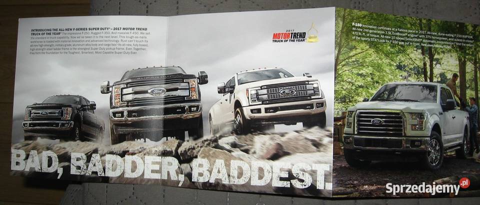 FORD 2016 SUV Cars Trucks Vans prospekt katalog Kępice