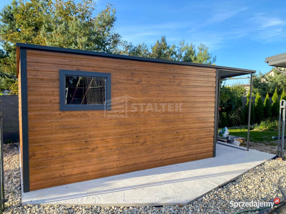 Schowek Domek ogrodowy 4x2m wiata 15m drzwi okno Gdynia