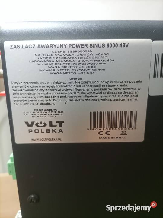 Potężny zasilacz awaryjny UPS firmy Volt Reda