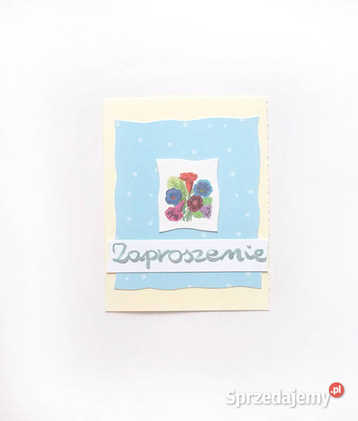 proste zaproszenia na różne okazje pastelowe Olsztyn