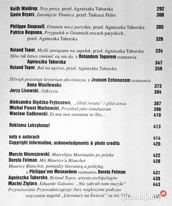 Literatura na świecie 89 313314 1997 Książki i Podręczniki