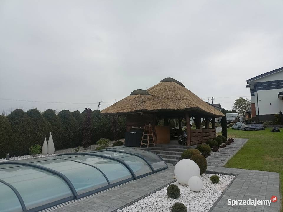 Dachy z trzciny altana pod strzecha Łódź