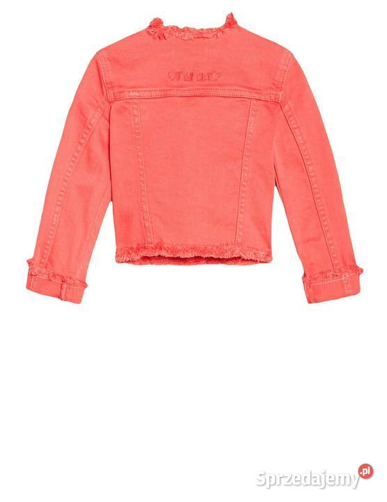 TWINSET KURTKA KURTECZKA JEANSOWA KORALOWA 92 Kurtki i płaszcze wielkopolskie