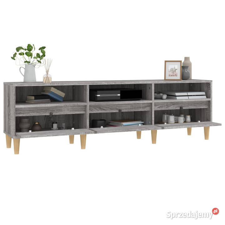 Szafka pod TV szary dąb sonoma 150x30x445 mazowieckie Warszawa