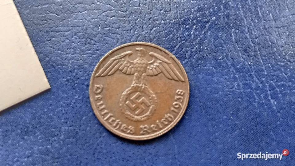 Stare monety 1 pfennig 1938 E NIemcy Lesko