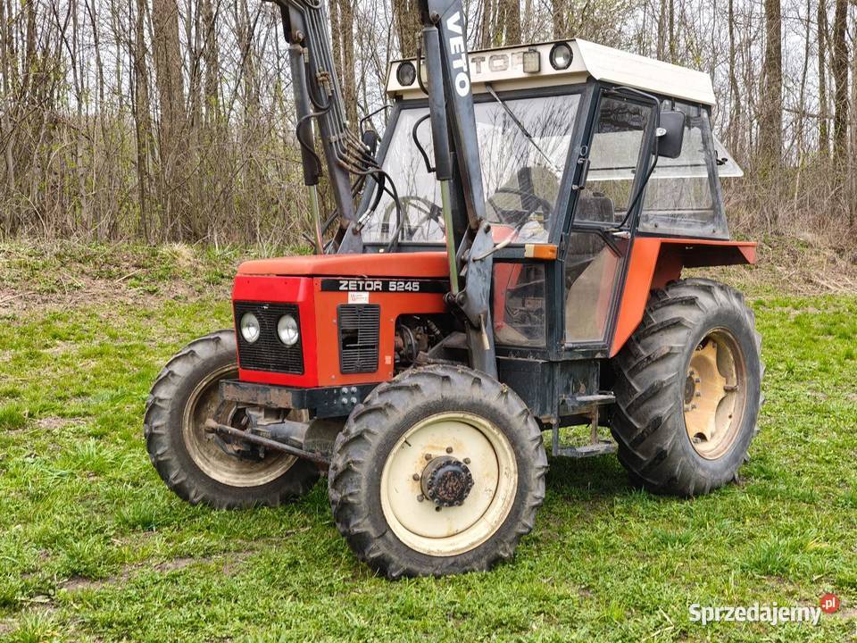Ciągnik Zetor 5245 z turem 3 sekcyjnym w stanie Mońki