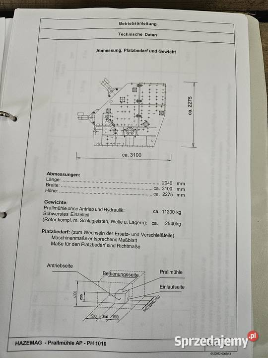 Kruszarka udarowa HAZEMAG Produkcja małopolskie Olkusz