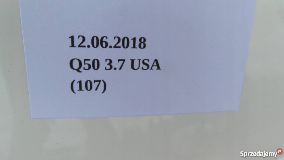 LISTWA CHROM NA KLAPĘ BAGAŻNIKA INFINITI Q50 Nowy Tomyśl