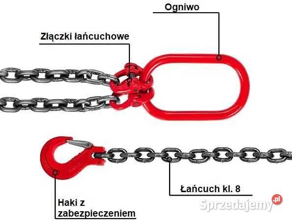 Zawiesie zawiesia łańcuchowe 2cięgnowe DŹWIGOWE Zabrze