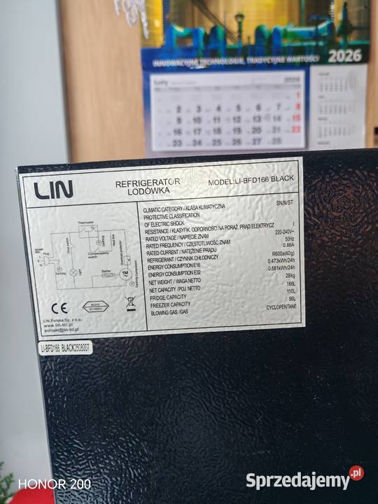 Lodówka Czarna wielkopolskie Podlesie Wysokie