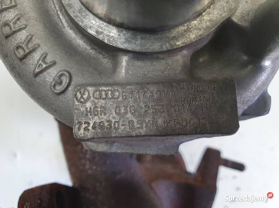 TURBOSPRĘŻARKA VW Golf V 20 TDI turbo 03G253014H Chełm