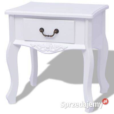 vidaXL Szafka nocna MDF biała242749 Nocne Warszawa sprzedam