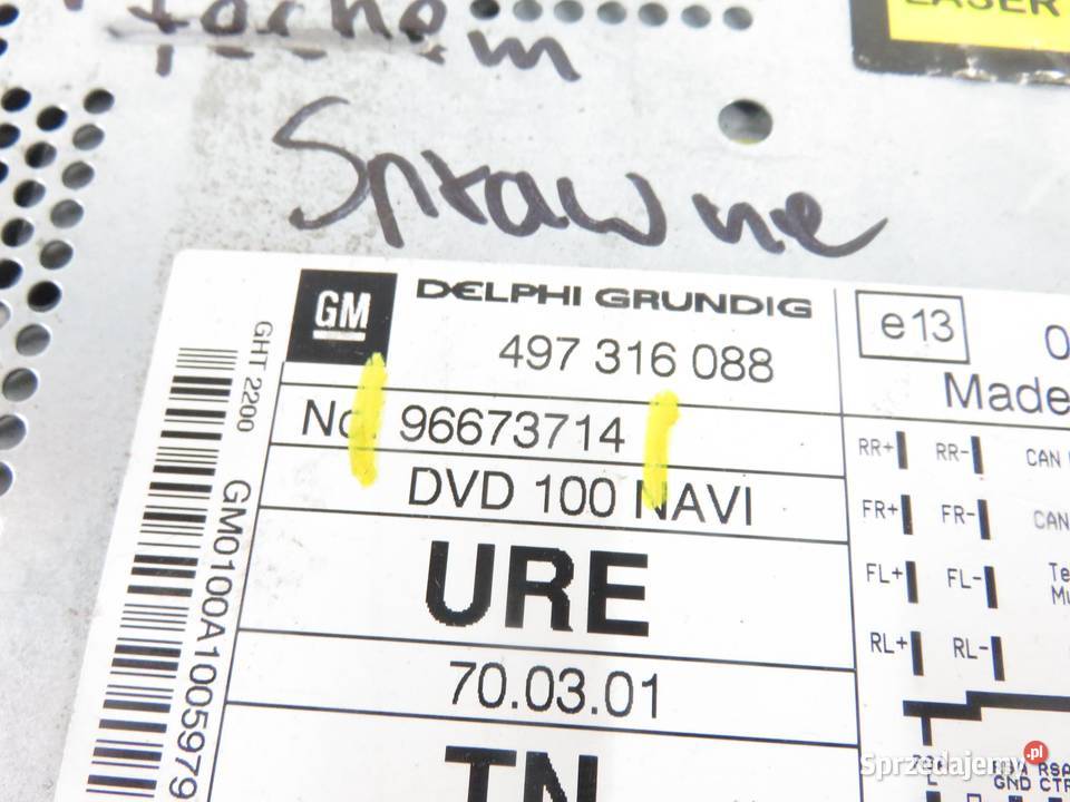 RADIO OPEL ANTARA A L07 96673714