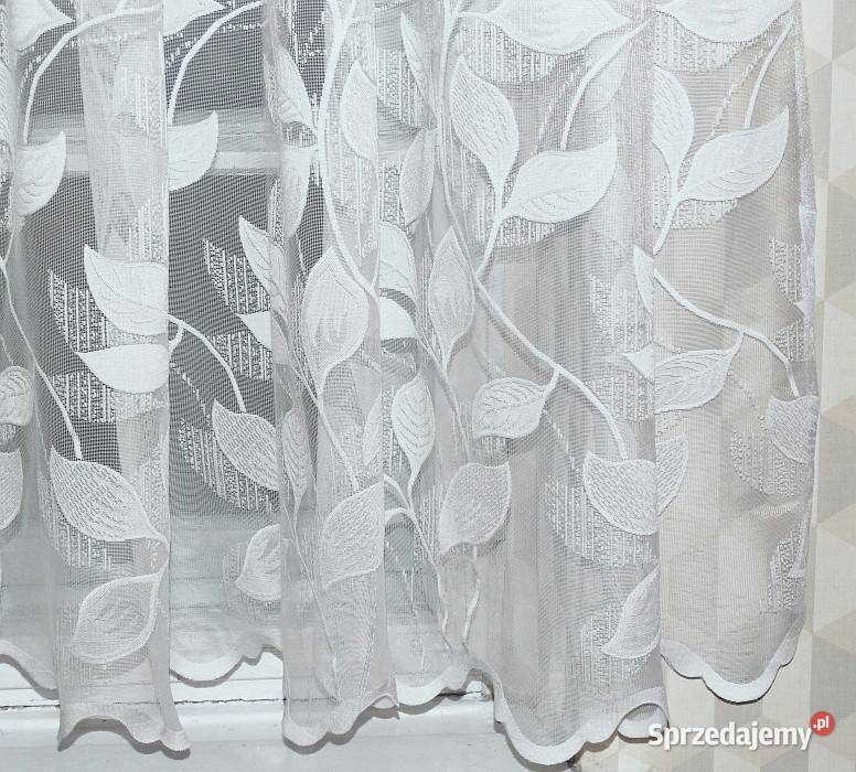 Firanka pokojowa motyw roślinny szerokość 34 m Gliwice sprzedam