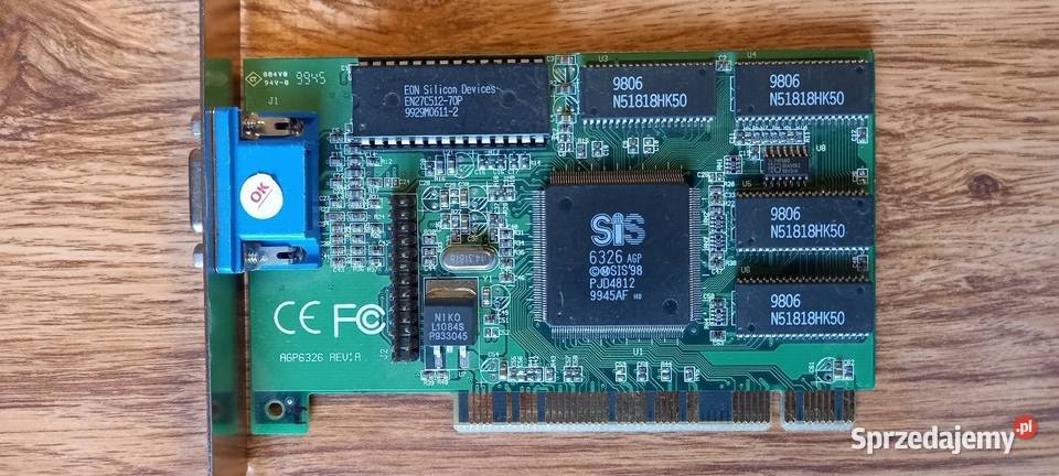 Karta graficzna na PCI SiS 6326AGP 4MB Karta Gdańsk