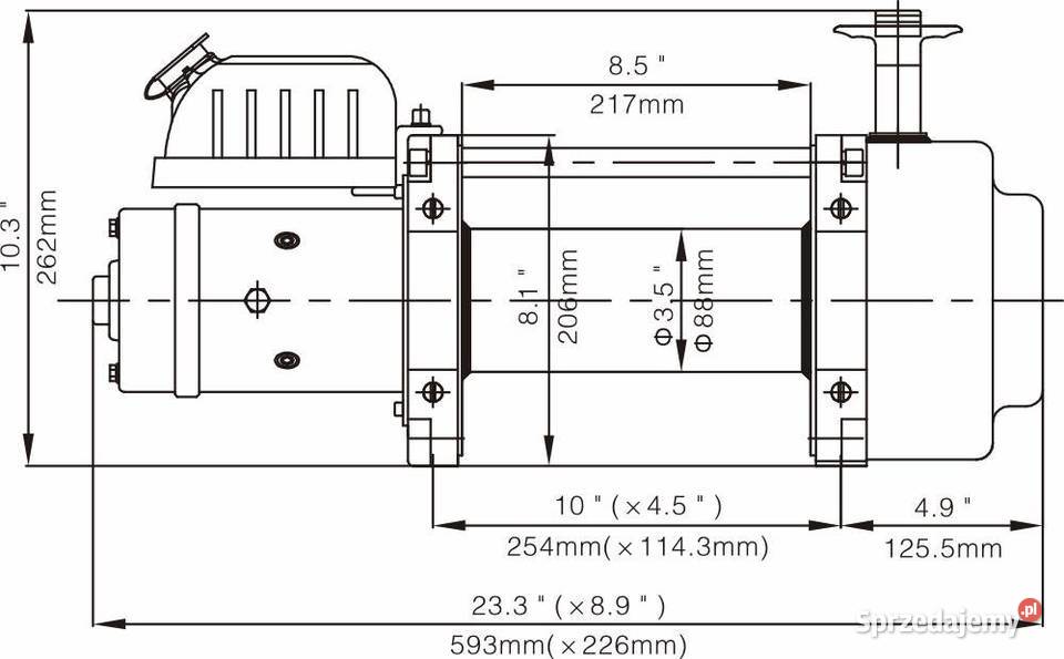 Wyciągarka elektryczna Runva EWN15000 68t 12V kujawsko-pomorskie Lubanie