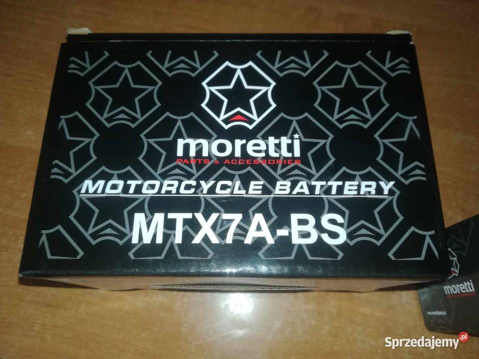 Akumulator AGM Moretti 12V 4Ah MTX7ABS Ładowarka Akumulatory motocyklowe Brzeziny
