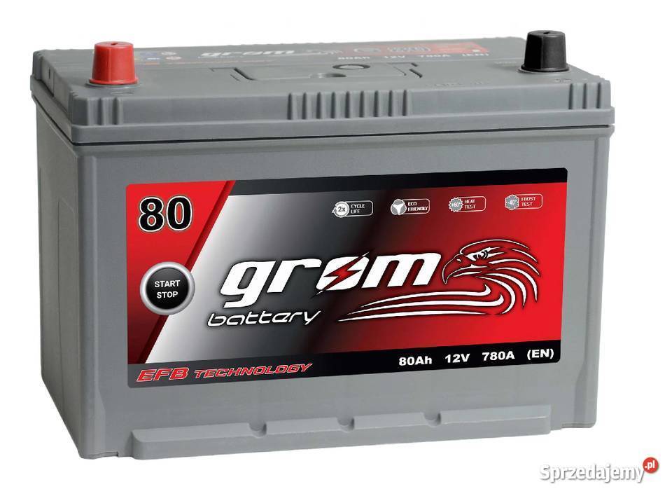 Akumulator GROM EFB STARTSTOP 80Ah 780A JAPAN kujawsko-pomorskie Bydgoszcz sprzedam