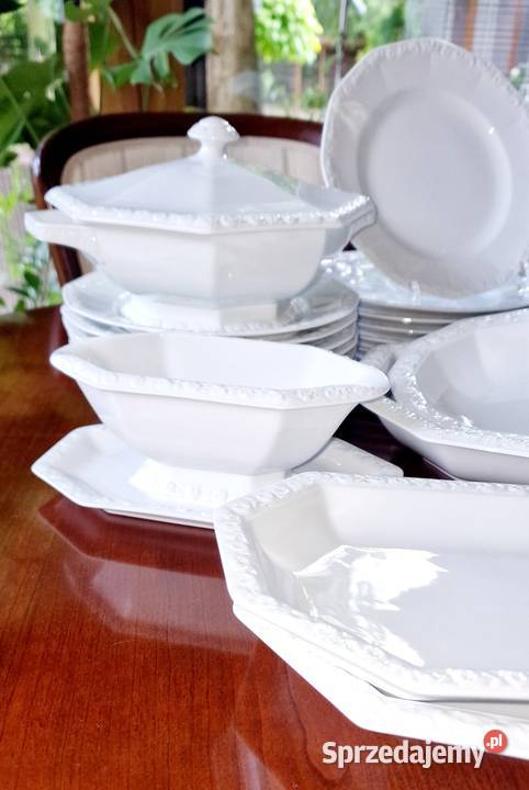 Rosenthal Biała Maria serwis obiadowo 6ciu osób