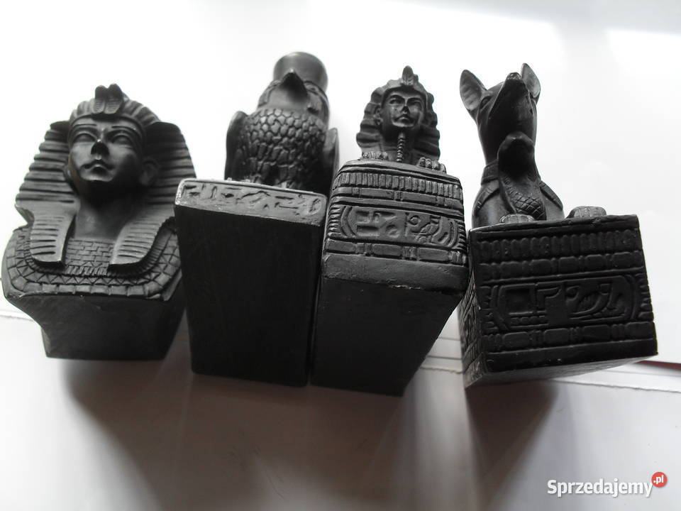 4 stare figurki z EGIPTU lata 60 70 z Onyksu Dekoracje i ozdoby Wrocław sprzedam