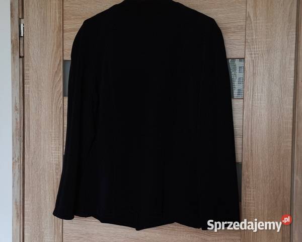 Marynarkażakiet czarna jednostronna biała klapa Warszawa