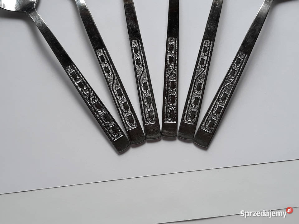 Łyżki obiadowe 3 KONWALIE Gerlach sztućce PRL Dąbrowa Górnicza sprzedam