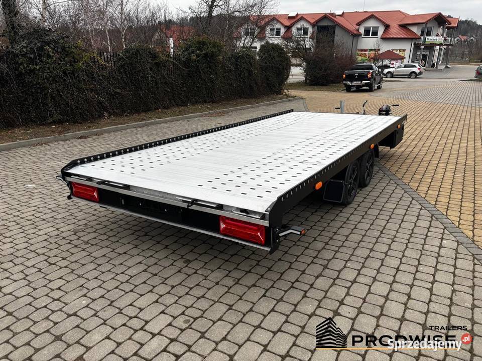 Przyczepa laweta aluminiowa 55m x 21m Blackline