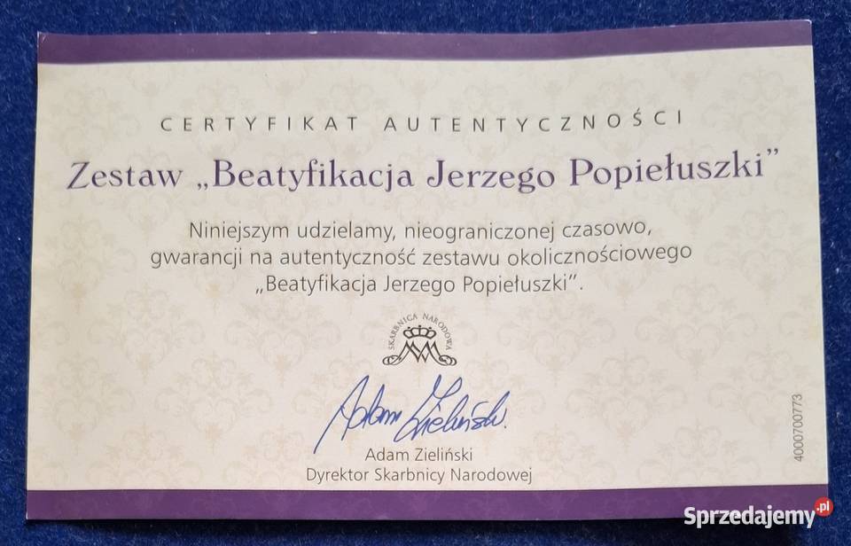 Zestaw Kolekcjonerski Moneta Au 37 Numizmat Ag Gliwice