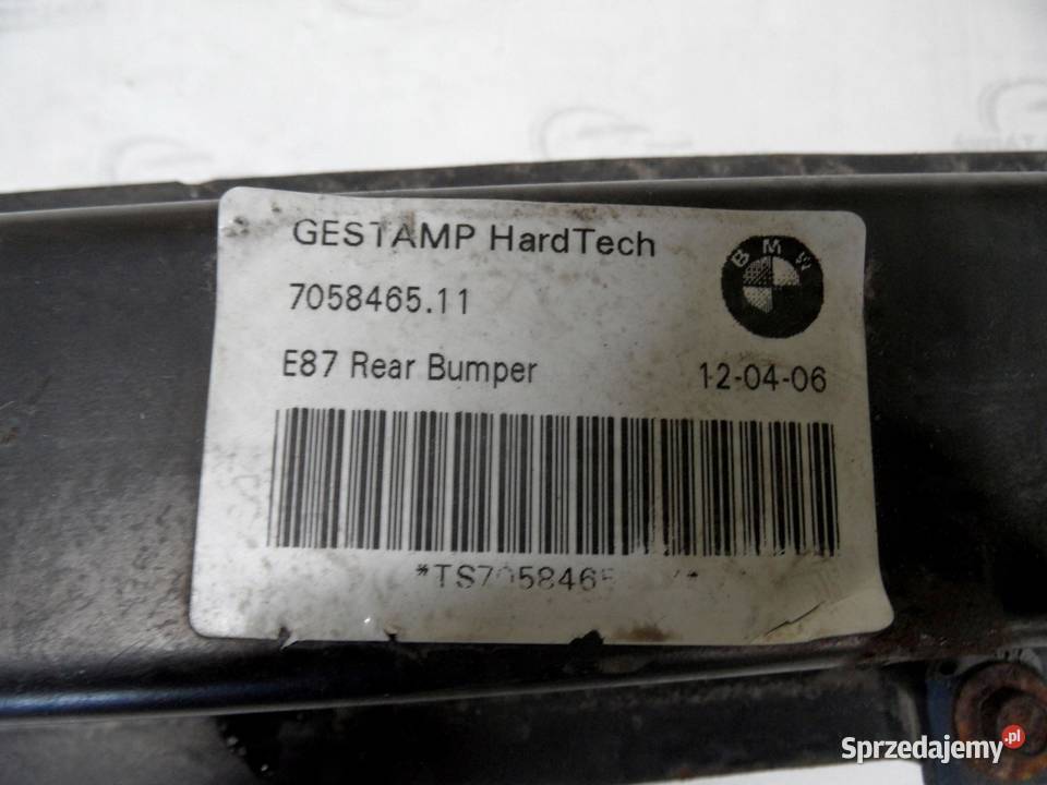 BMW E81 E87 06r belka zderzaka tył 7058465 osobowe