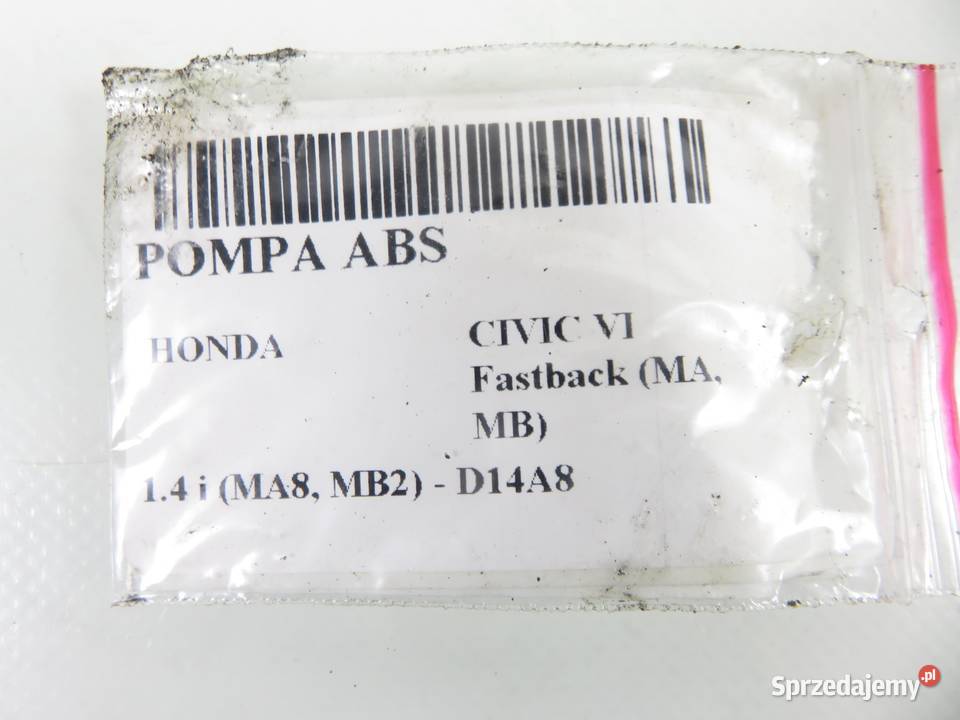 POMPA ABS HONDA CIVIC VI MA MB 0273004238
