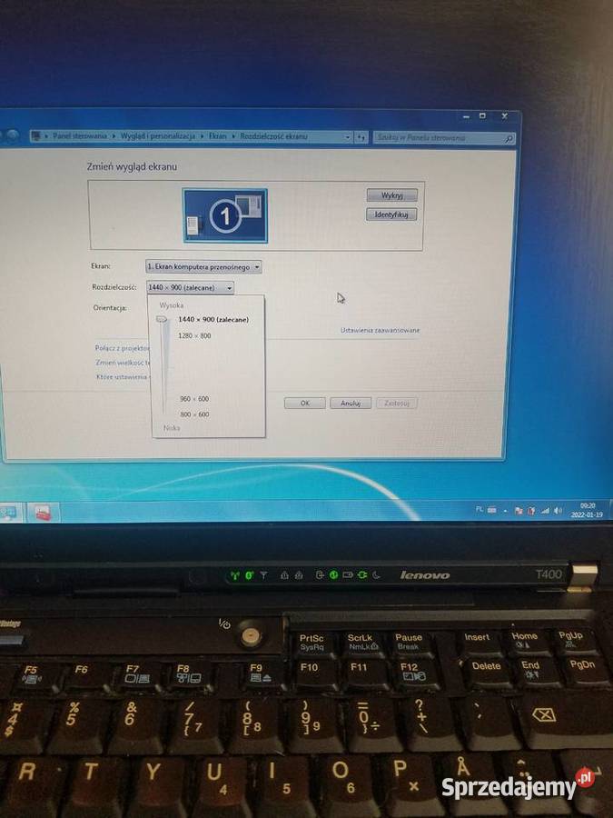 Lenovo ThinkPad T400 Liczba rdzeni 2 Rymanów sprzedam