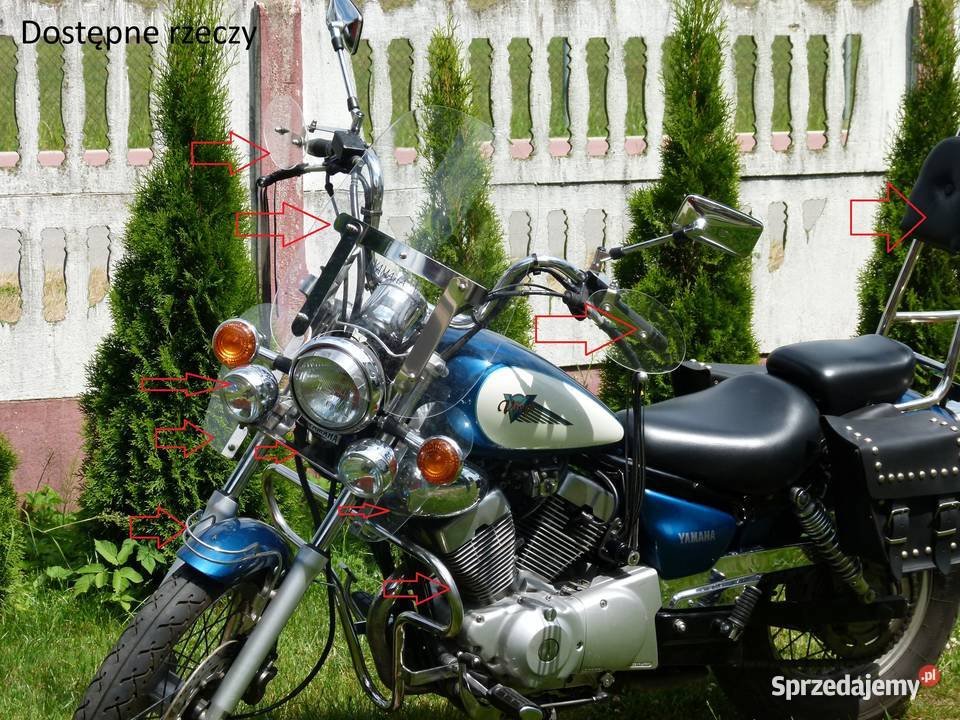 Oparcie pasażera Yamaha XV Virago 125250