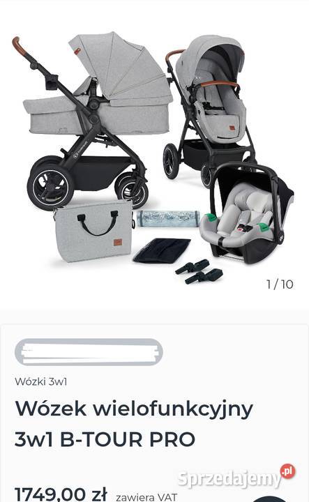 Wózek dziecięcy wielofunkcyjny 3w1 BTOUR PRO Wielofunkcyjne Poznań sprzedam