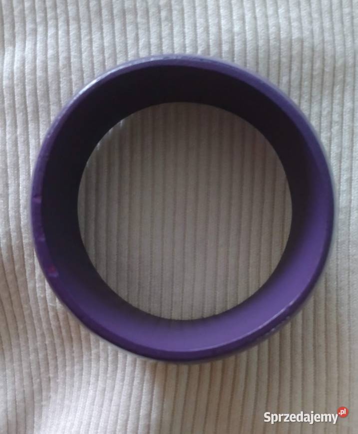 BRANSOLETKA drewniana bangle fioletowa sztywna