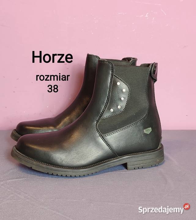 Horze sztyblety z zamkiem i kryształkami rozmiar Jasień